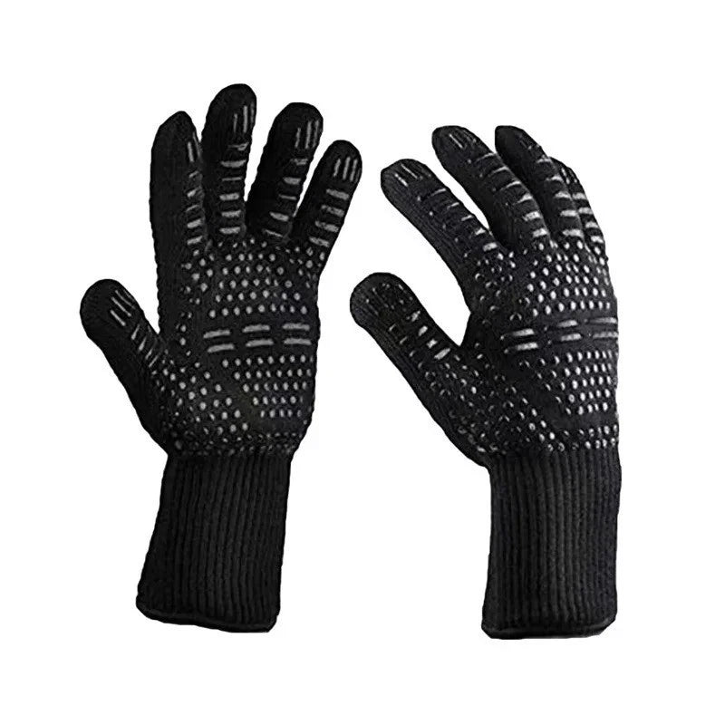 1PC Gloves BBQ Fire Extreme Heat Resistant Grilling Cooking Oven Gloves