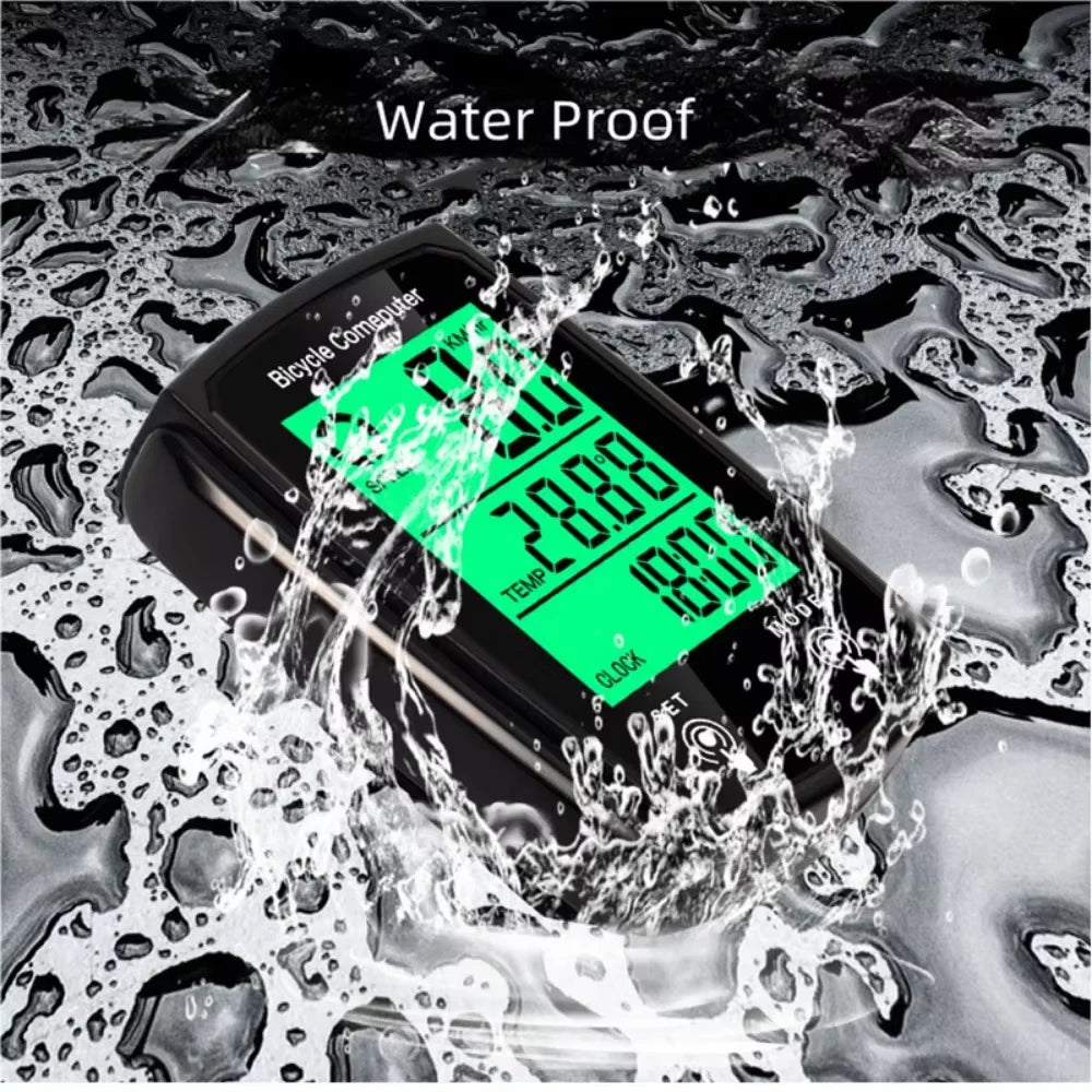 Wireless Cycling Bike Bicycle LCD Cycle Speedometer Computer Odometer Waterproof