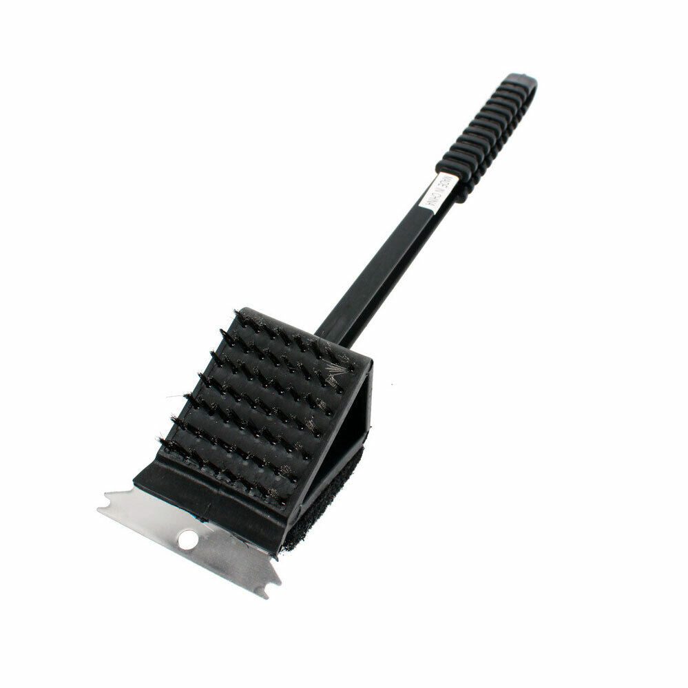 CLEARANCE- Stainless Steel Handheld 3 in 1 Cleaner Cleaning Handled Tool Long Scraper BBQ Grill Barbecue Brush