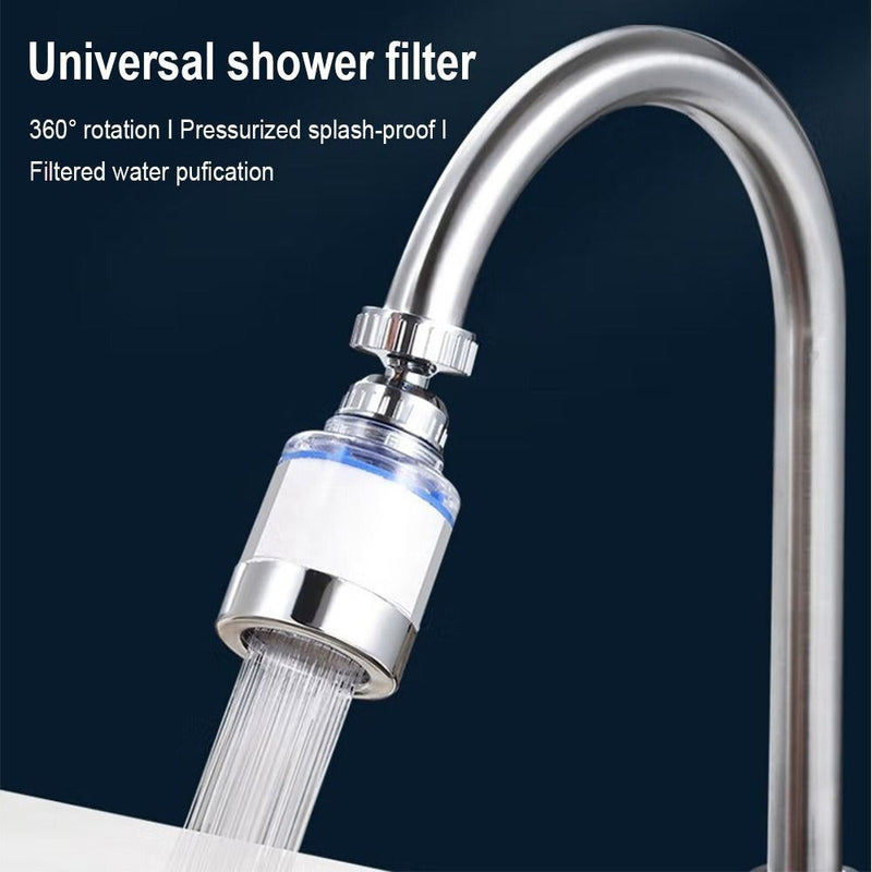 Sprayer Booster Faucet Water Filter Showers Head Bath Purifier Tap Bubbler with Extra Filter Element