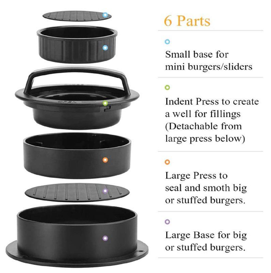 CLEARANCE- Hamburger Press Mould Stuffed Burger Slider Patty Maker Kitchen Tool