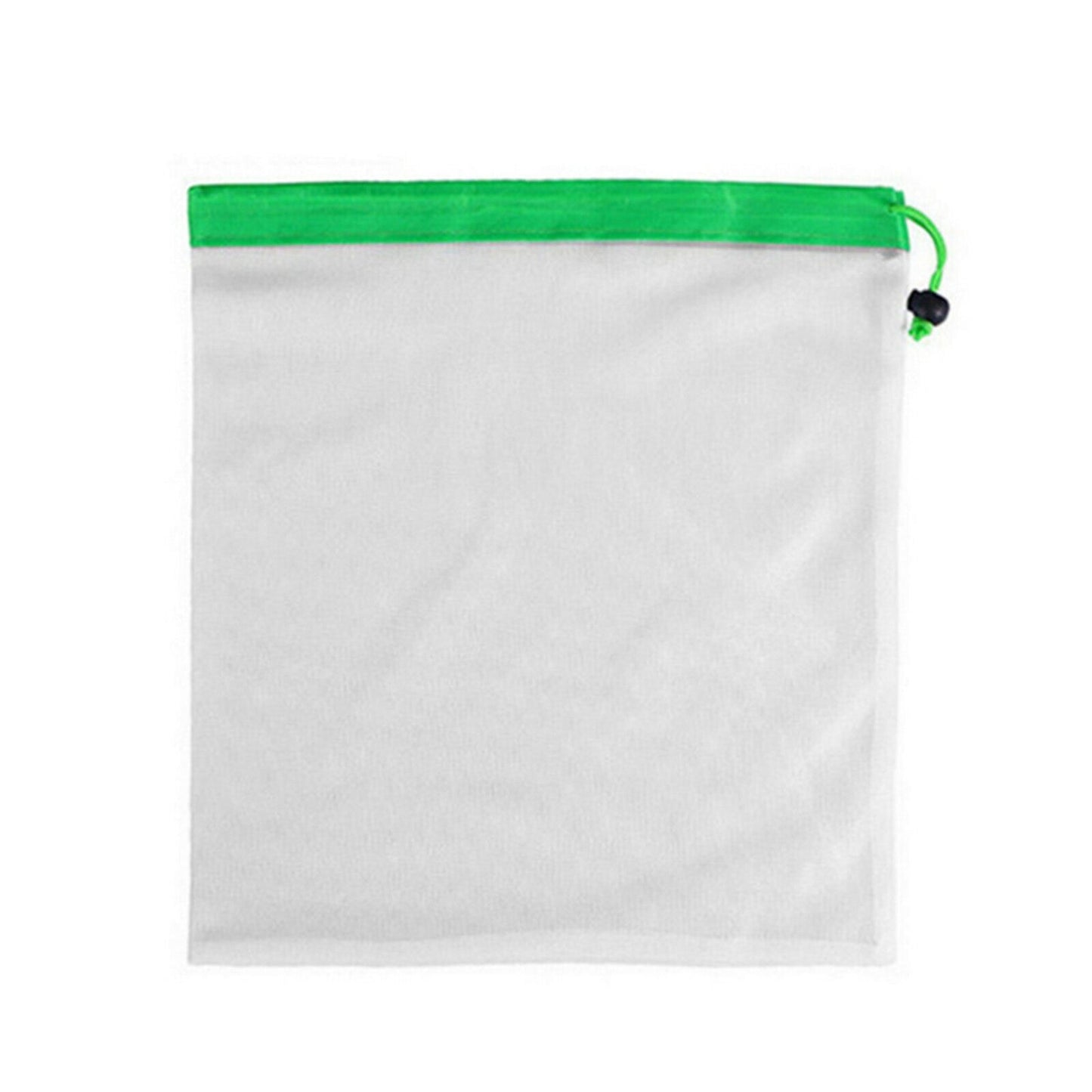 12pcs Reusable Mesh Bags Rope Vegetable Toys Storage Pouch Fruit & Grocery Bags