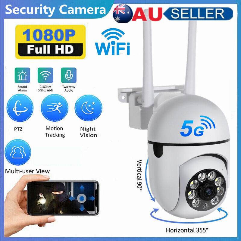 1080P WIFI IP Camera Wireless Outdoor CCTV HD PTZ Smart Home Security ...