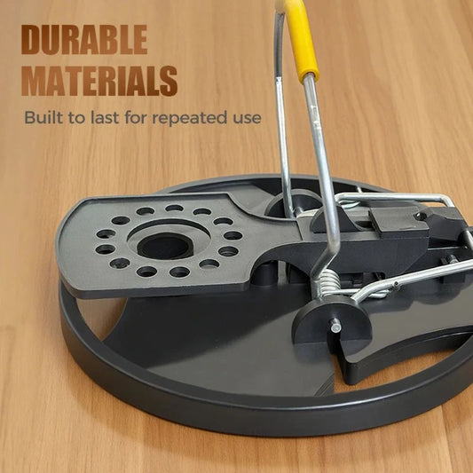 2PCS High-Efficiency Round Mouse Trap Black Mouse Catcher Home Garden