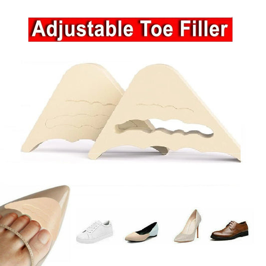 1 pair Shoe Filler Adjustment Thick Forefoot Insert Toe Pain Relief shoe