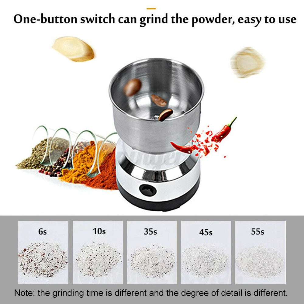 Electric Coffee Grinder Grinding Milling Machine Bean Nut Spice Matte Blender