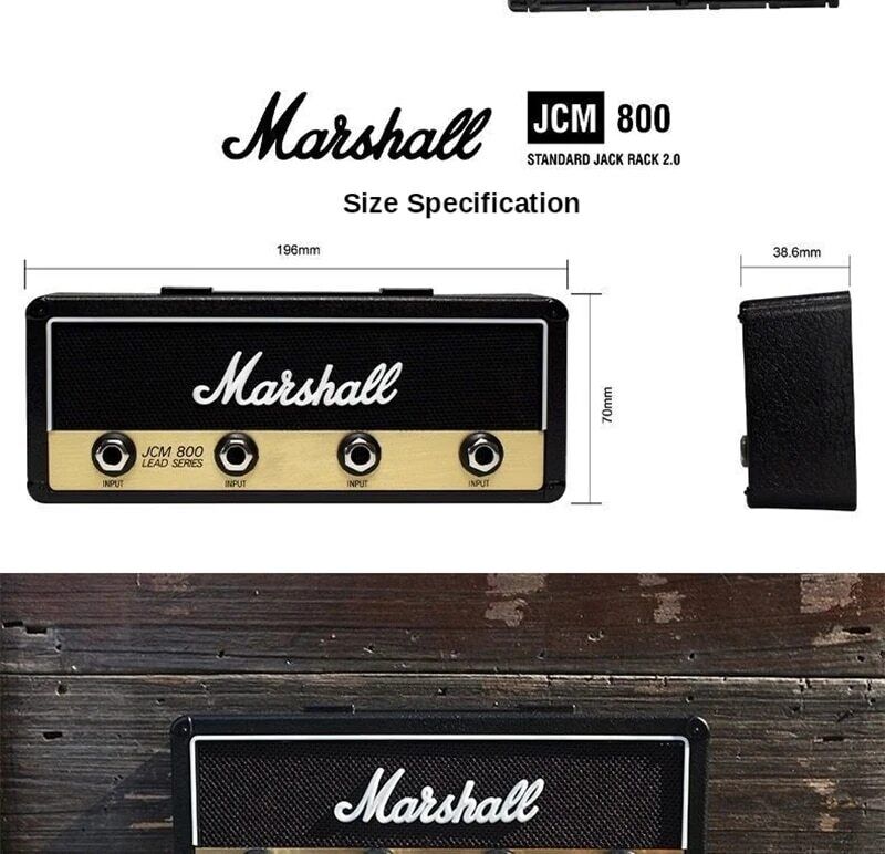 Vintage Guitar Amplifier Key Holder Rack Amp Marshall JCM800 Chain