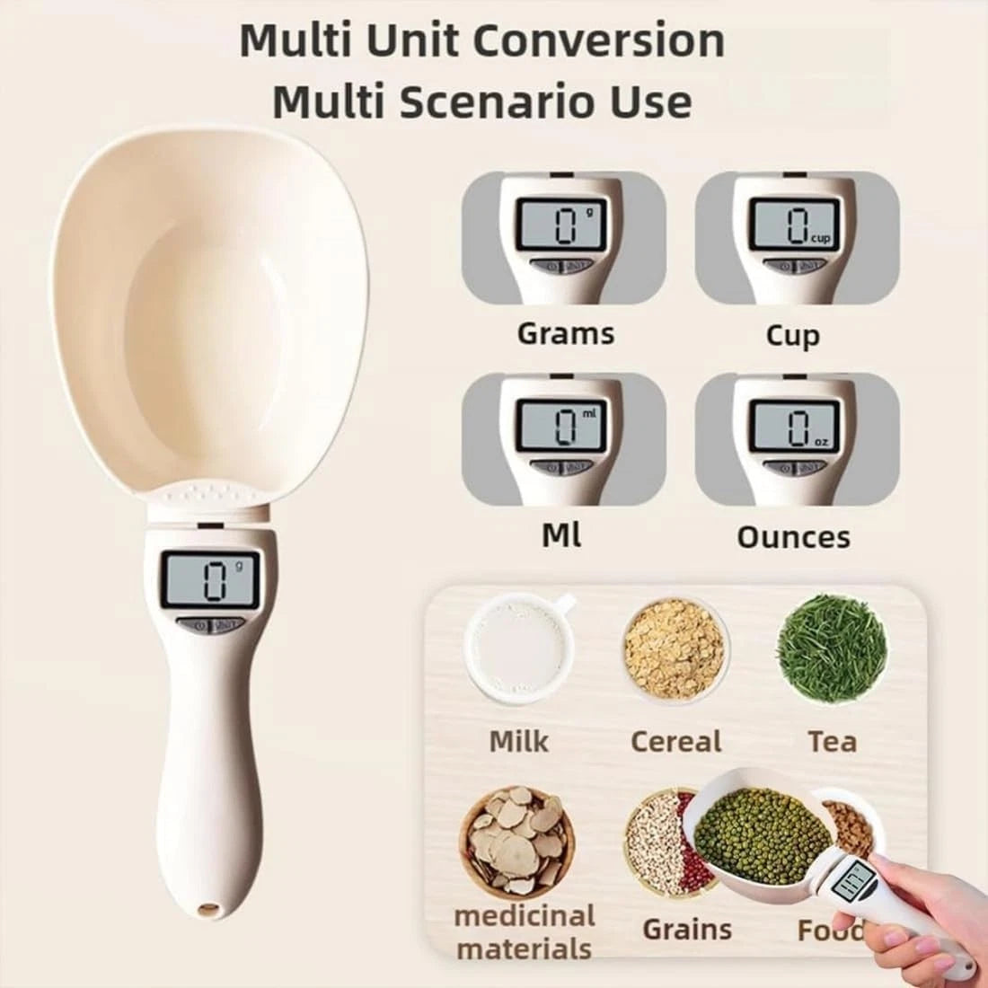Digital Measuring Spoon, Electronic Measuring Spoon Scale (Cooking/Baking/Pets)