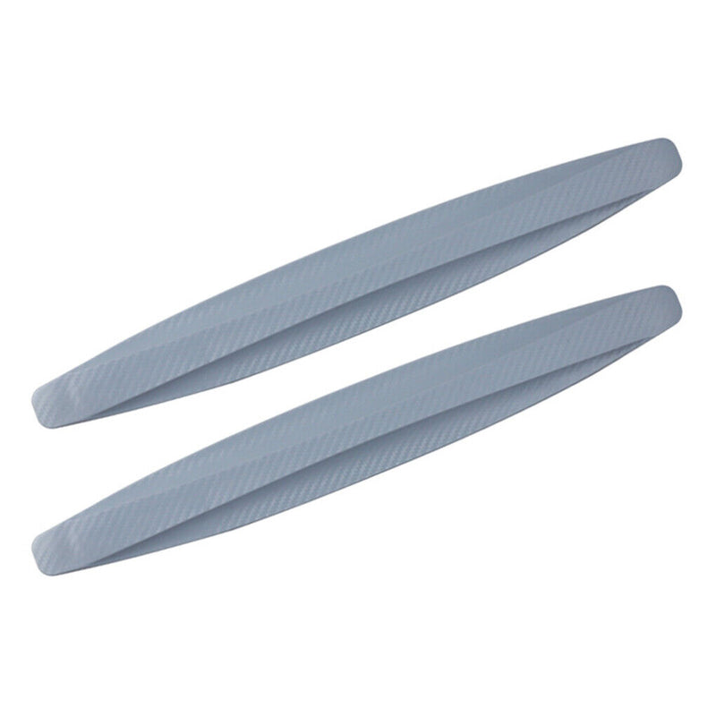 Free shipping- 2pcs Car Carbon Fiber Anti-rub Unique Black Strip Bumper Corner Protector Guard