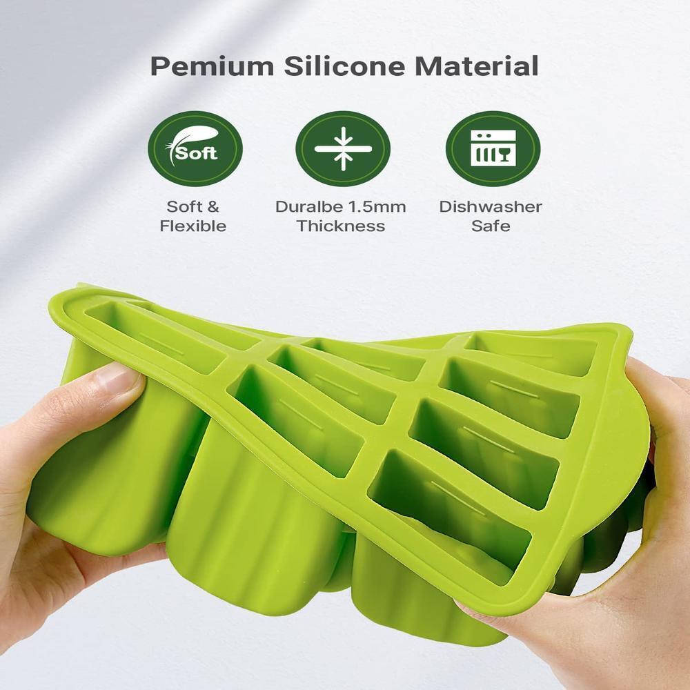 CLEARANCE- Silicone Ice Cream Mould Block 12 Frozen Molds Icy Pole Jelly Popsicle Maker