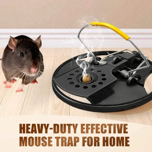 2PCS High-Efficiency Round Mouse Trap Black Mouse Catcher Home Garden