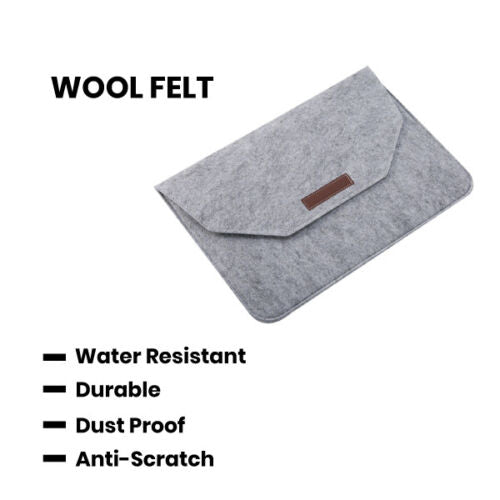 CLEARANCE- Laptop Wool Felt Sleeve Case Cover Bag Pouch for Apple MacBook Air Pro Retina