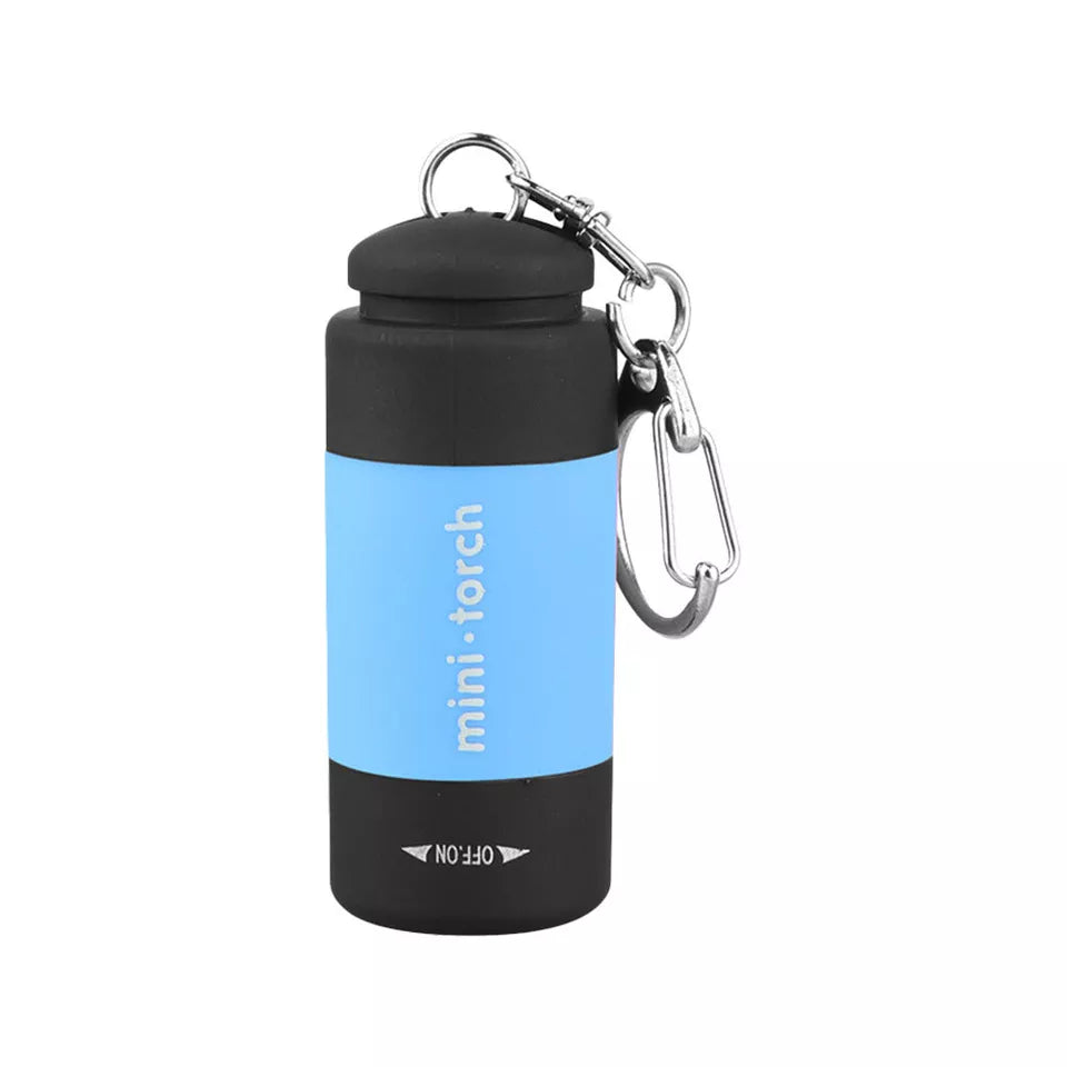 CLEARANCE- Mini USB Rechargeable LED Torch Lamp Flashlight Keychain Keyring Waterproof