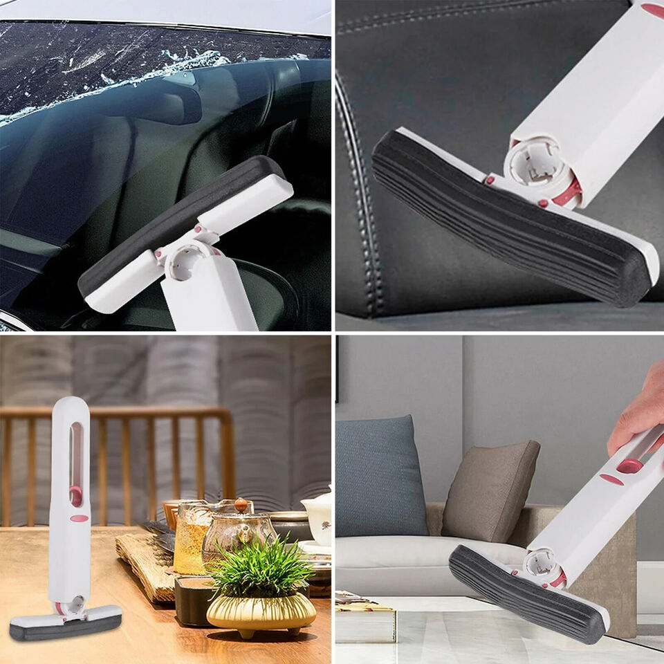 CLEARANCE- Mini Mop Self-Squeeze Wet Hand Free Portable Home Window Cleaner Tools