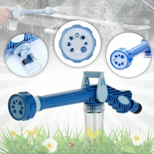 Jet Water Cannon Pressure SprayGun Built-in Soap Dispenser 8 Spray