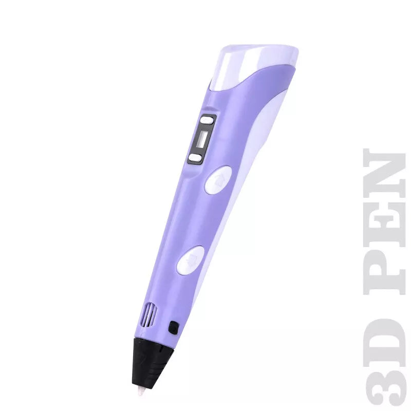 CLEARANCE- 3D Printing Pen Drawing Pen Printer LCD Screen with Free Filaments