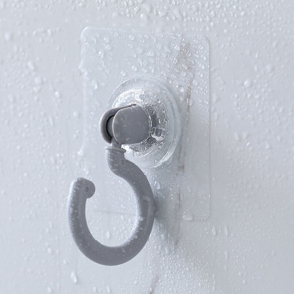 CLEARANCE- 5PCS 360 Rotation For Hanging No Drilling Coat Clothes Wall Mount Hook