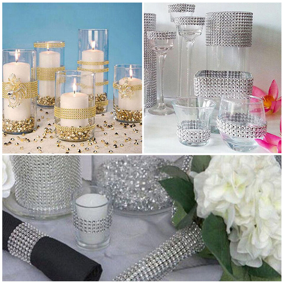 CLEARANCE- 50PCS Diamond Napkin Rings Chairs Buckles Holder Rhinestone Wedding Table Decor