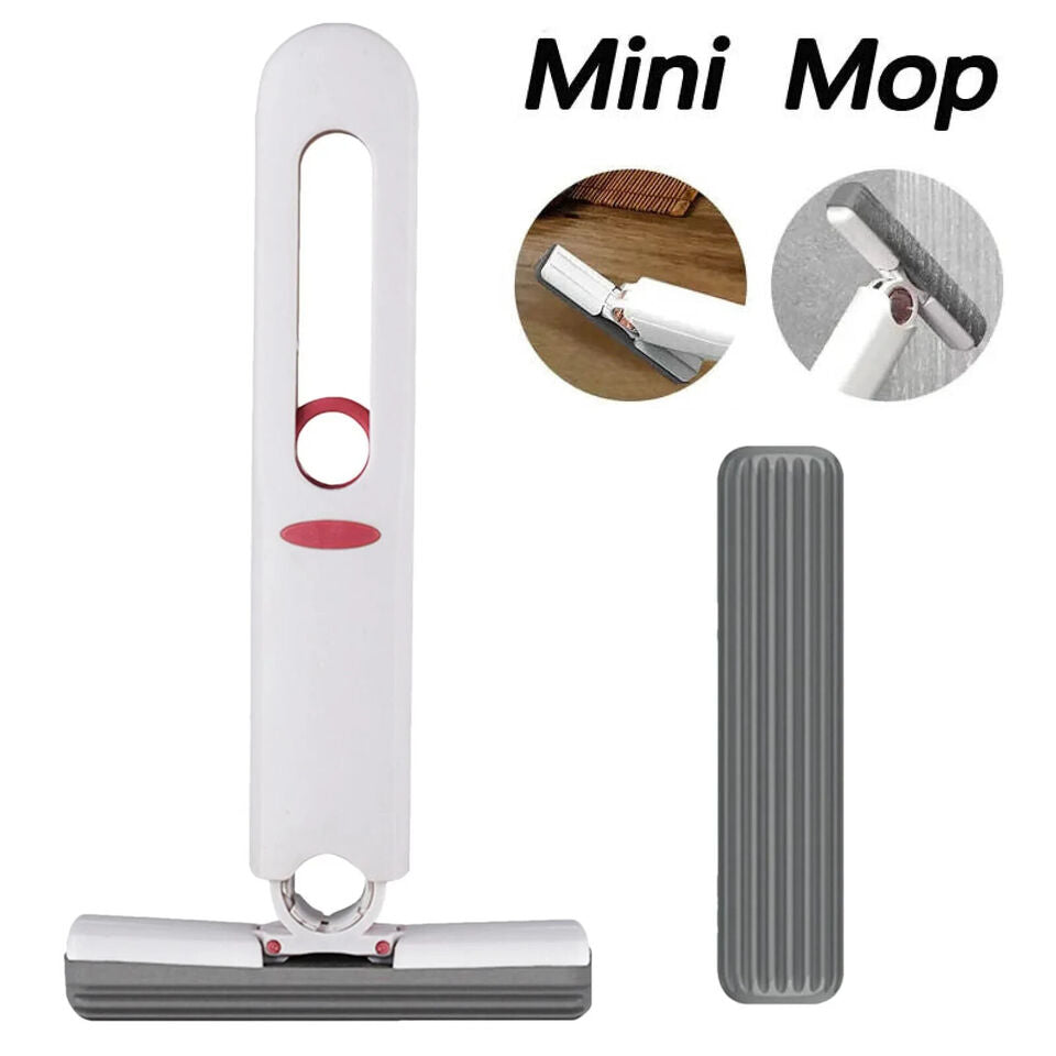 CLEARANCE- Mini Mop Self-Squeeze Wet Hand Free Portable Home Window Cleaner Tools
