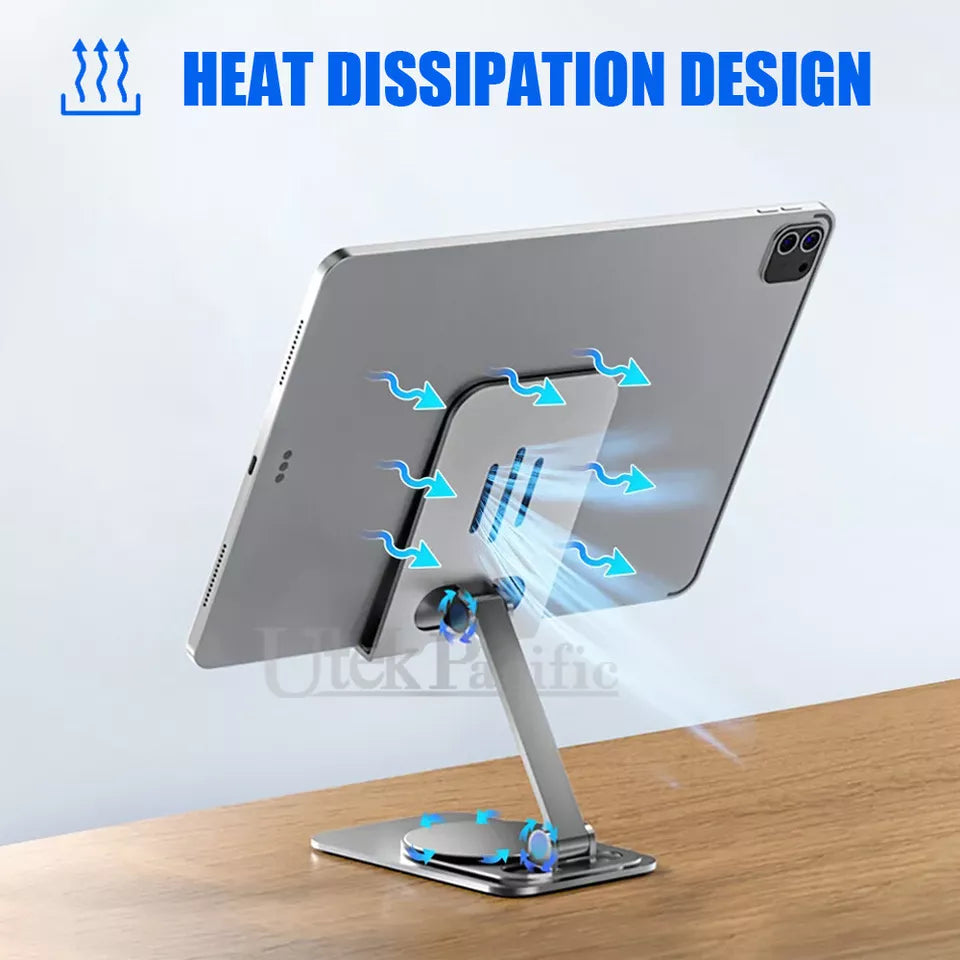 360 Rotating Adjustable Folding Desk Desktop Cell Phone Tablet Stand Holder