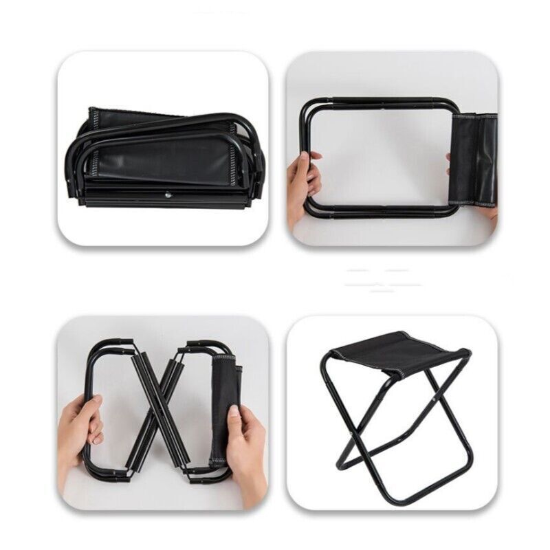 Portable Chair Folding Stool Collapsible Seat for Camping Fishing Picn