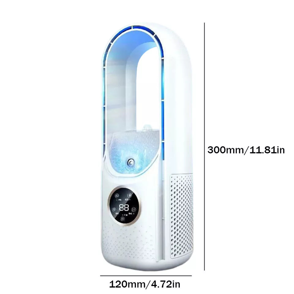 Sound Less Table Fan Bladeless Table Fan Low Noise USB Small Cooling Fan Desktop Fanless Bl ...