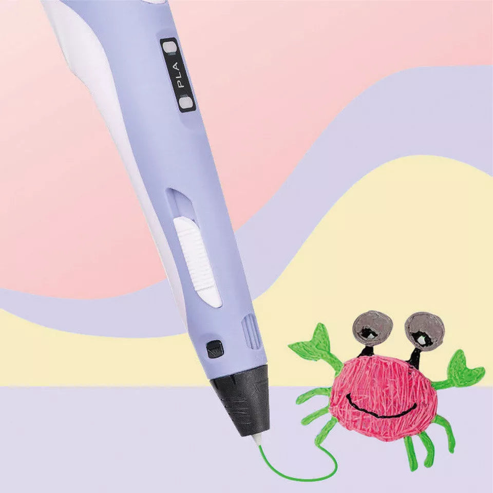 CLEARANCE- 3D Printing Pen Drawing Pen Printer LCD Screen with Free Filaments