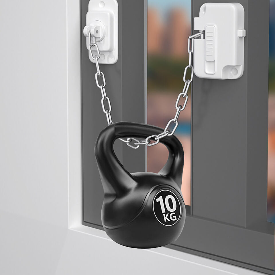 CLEARANCE- Adjustable Window Lock Gap Child Safety Locks Self Adhesive