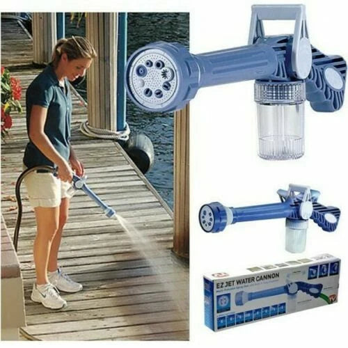 CLEARANCE- Jet Water Cannon Pressure SprayGun Built-in Soap Dispenser 8 Spray