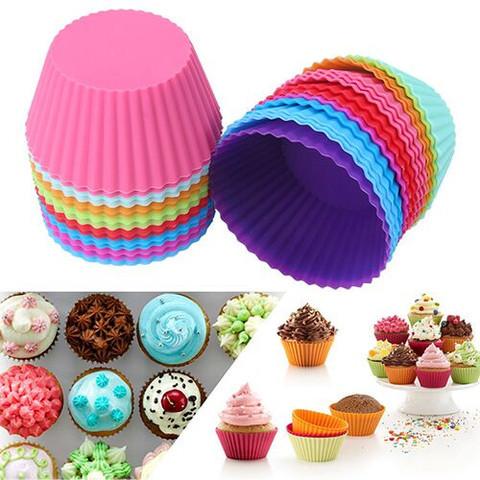 Free Shipping - Set of 24 Reusable Silicone Baking Cups