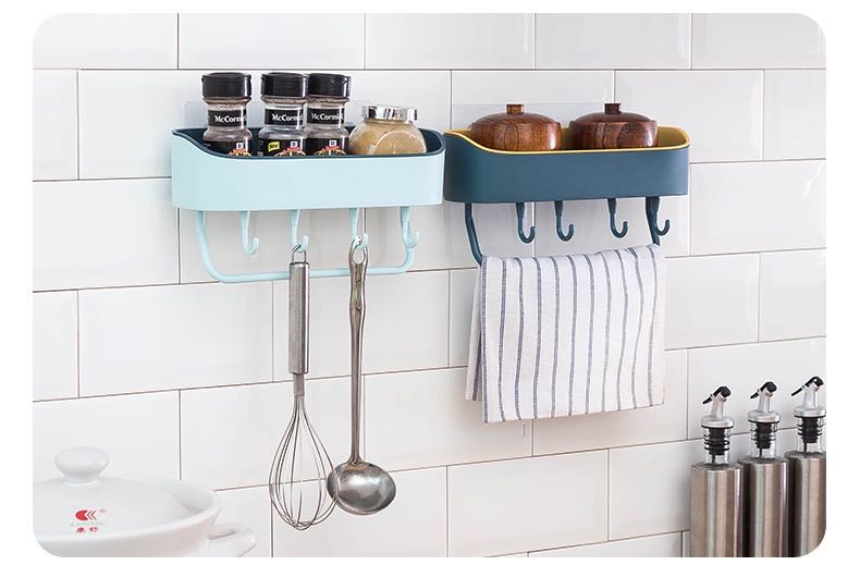 EXTRA SAVINGS-Multifunction Drainage Shelf Bathroom Kitchen Organizer with Hooks