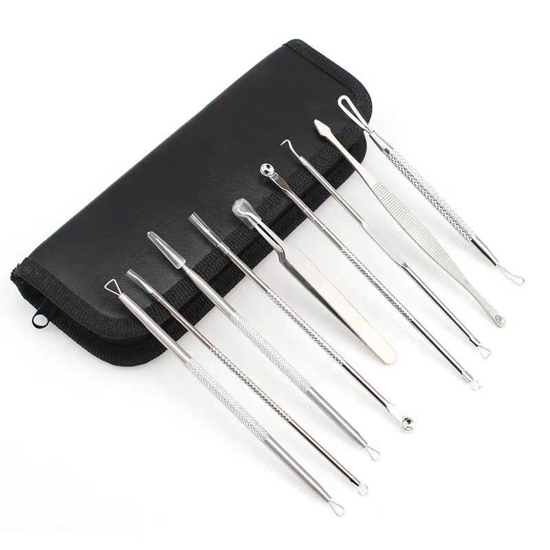 9pcs Set Blackhead Extractor