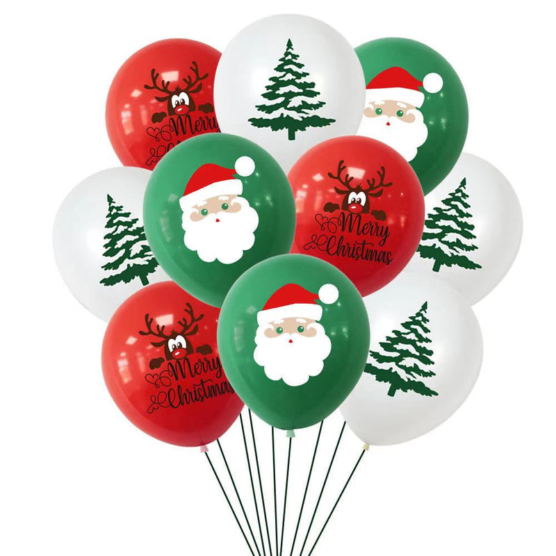 10pc/12pc/15pc Merry Christmas Latex Balloon