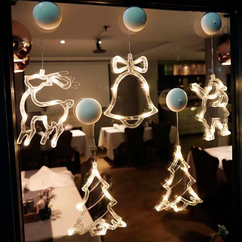 LED Christmas Home Window Decor Led Sucker Light