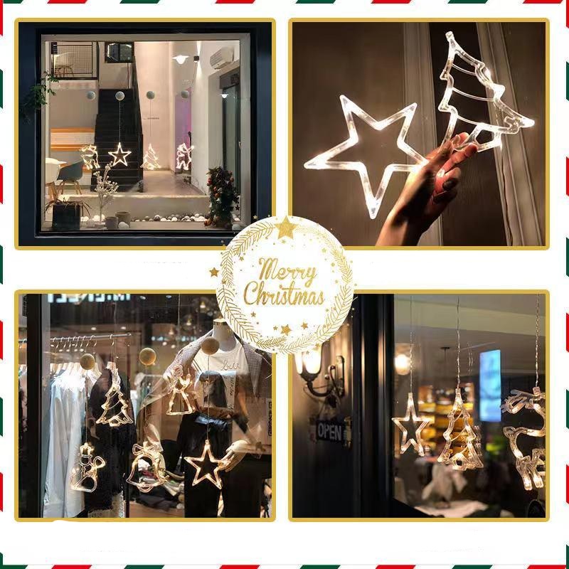 LED Christmas Home Window Decor Led Sucker Light