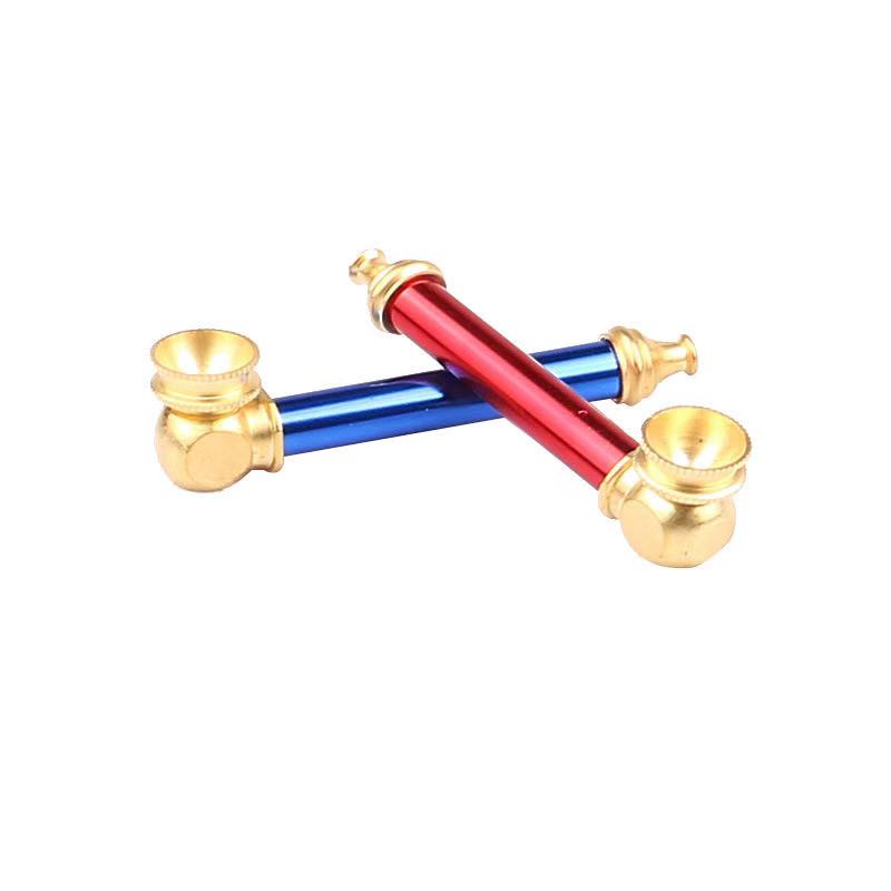 Free shipping-Brass Smoking Solid Tobacco Pipe