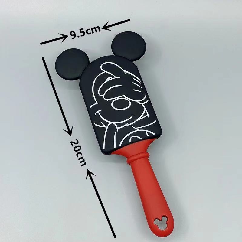 Disney Mickey Minnie Paddle Hair Brush Head Black PVC Hair Brushes Comb Original