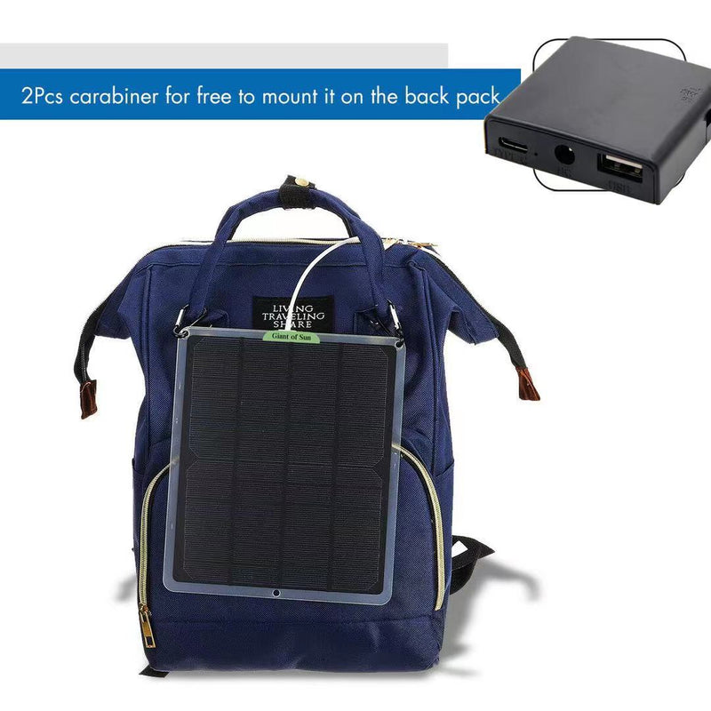 Free shipping-Upgraded 20W Watt Solar Panel Kit Trickle Charger 12V Battery Charger with 2 USB and Type-C Hub for RV Boat Car