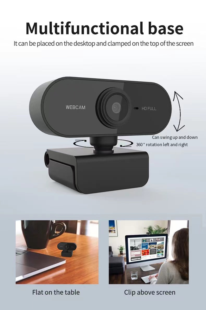 Free shipping- 1080P Webcam Full HD For Desktop & Laptop