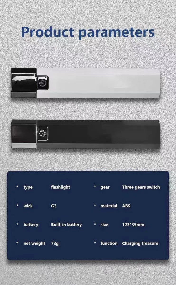 2-IN-1 Flashlight with Power Bank