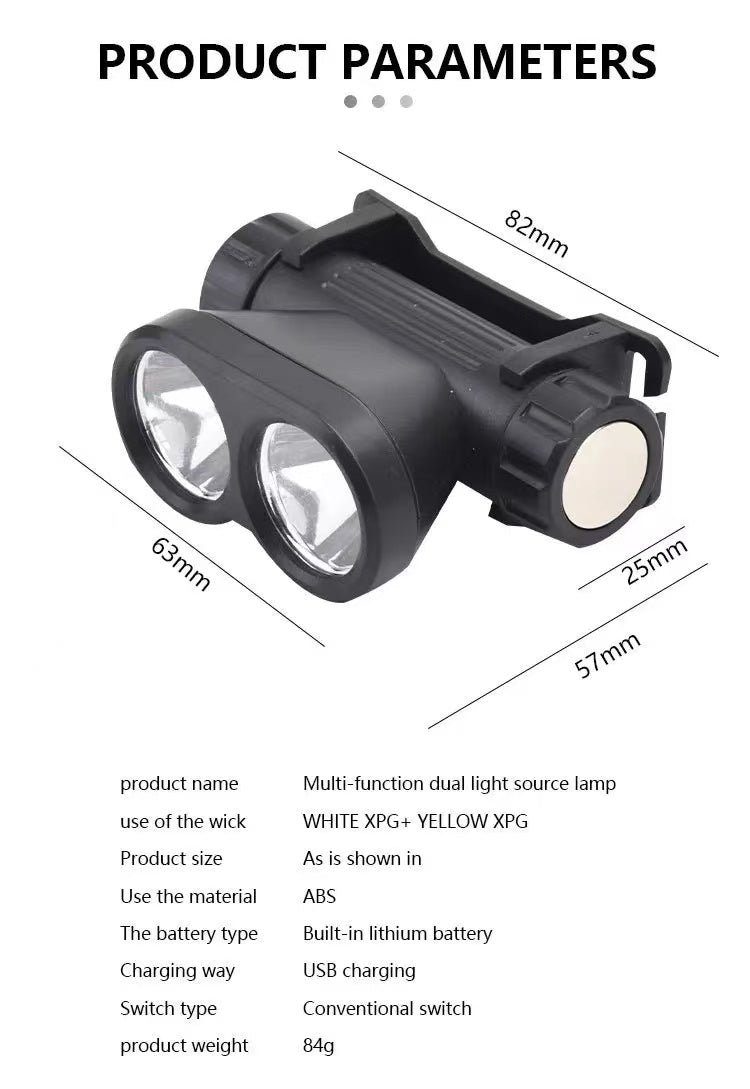 Free shipping- Rechargeable LED Headlamp Headlight Motion Sensor Head Torch