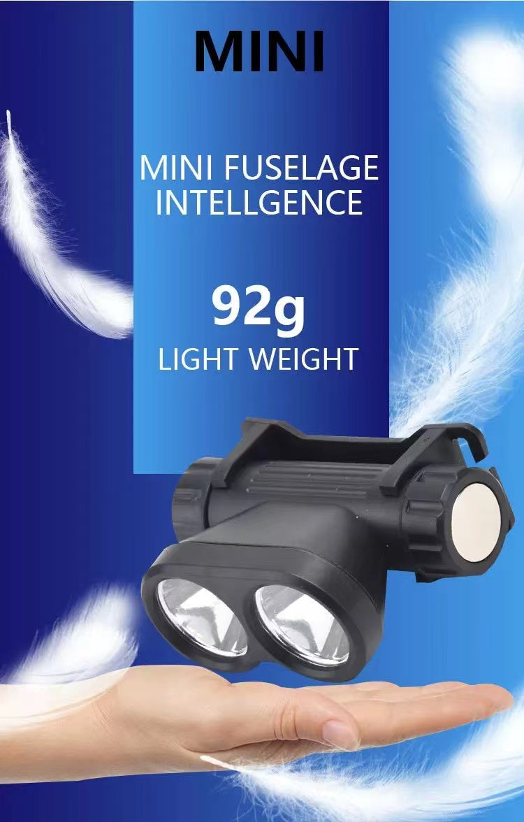 Free shipping- Rechargeable LED Headlamp Headlight Motion Sensor Head Torch