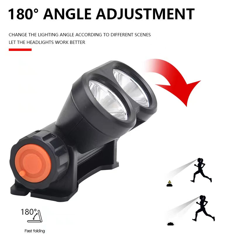 Free shipping- Rechargeable LED Headlamp Headlight Motion Sensor Head Torch
