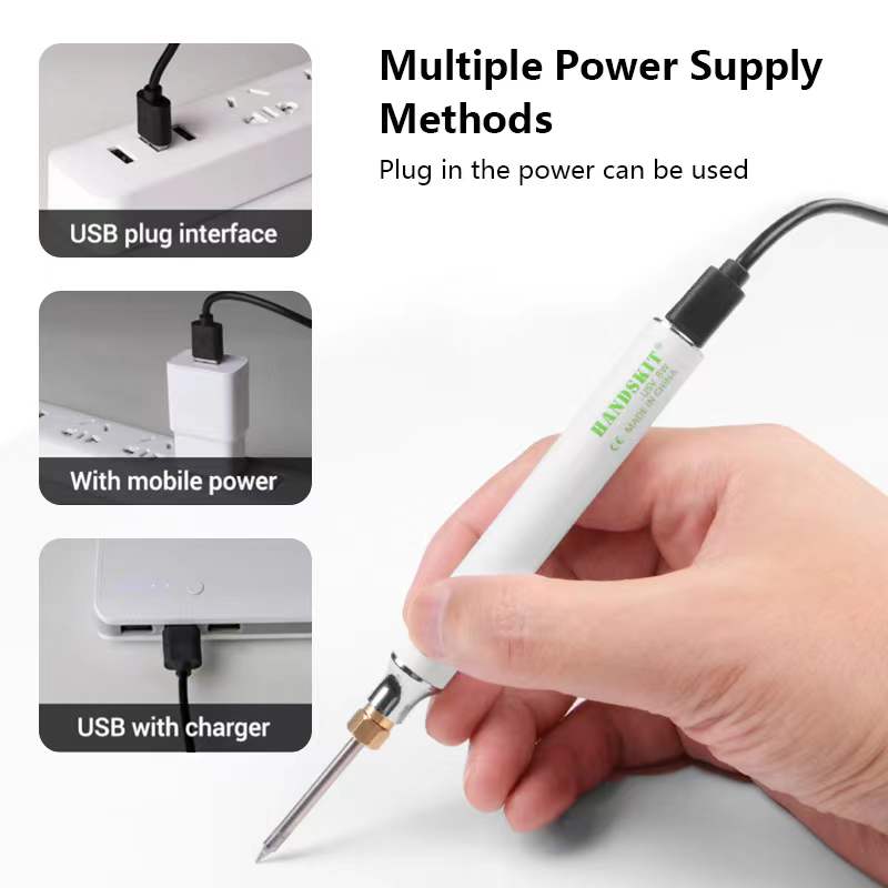 Free shipping- USB Soldering Iron 5V 8W Adjustable Temperature Electric Soldering Iron