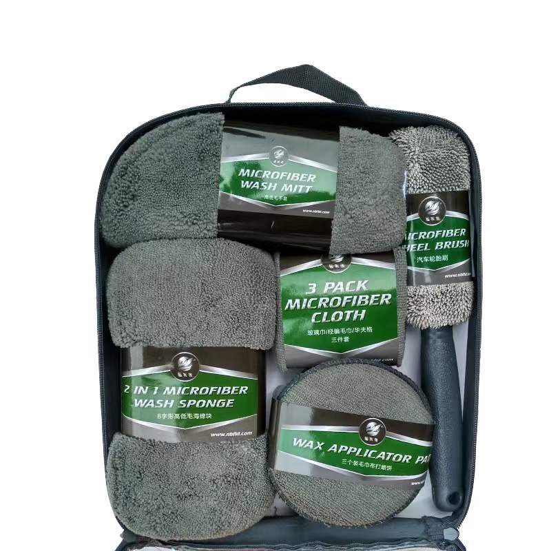 Free shipping- 9PC Microfiber Wash Cleaning Care Tools Kit