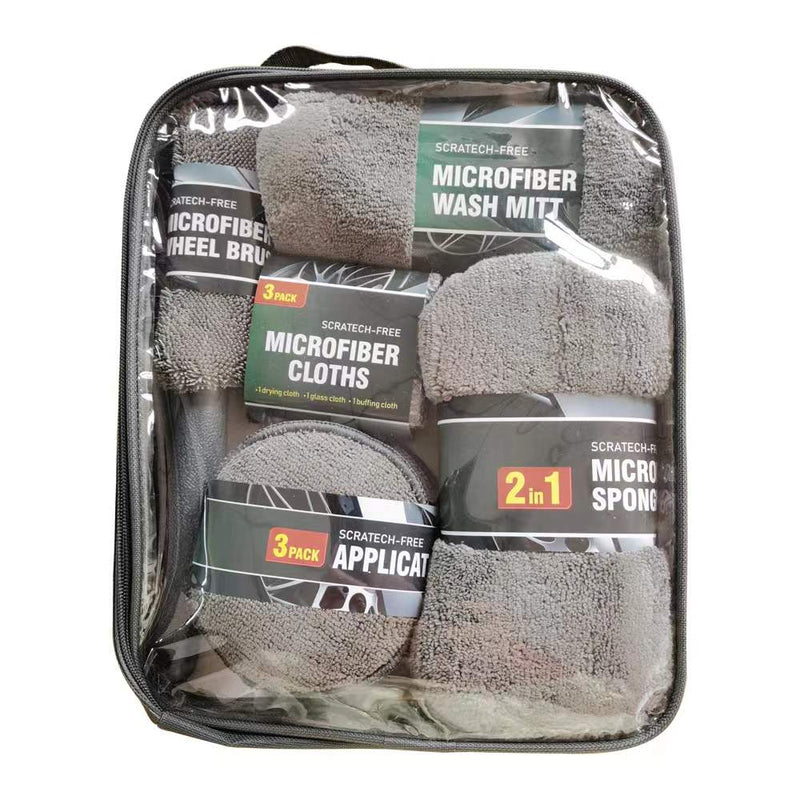 Free shipping- 9PC Microfiber Wash Cleaning Care Tools Kit