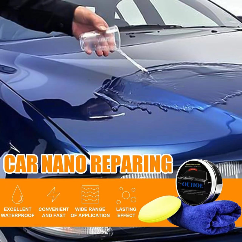 Car Ultra Nano Repairing Polishing Wax 120G with Sponge and Towel