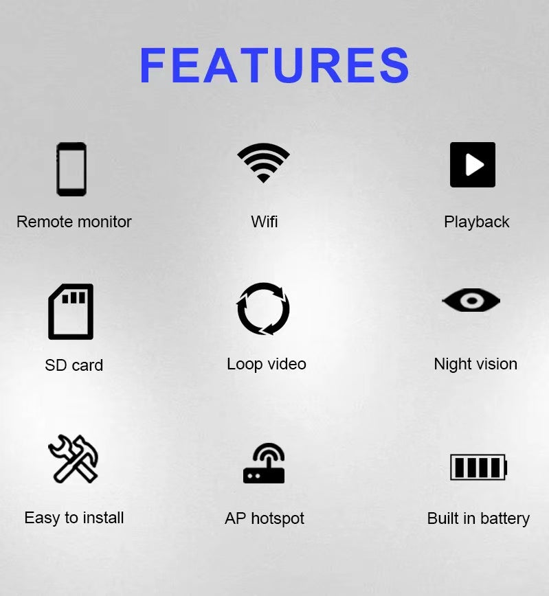 1080P Security Wireless Camera Camcorder Surveillance Wifi