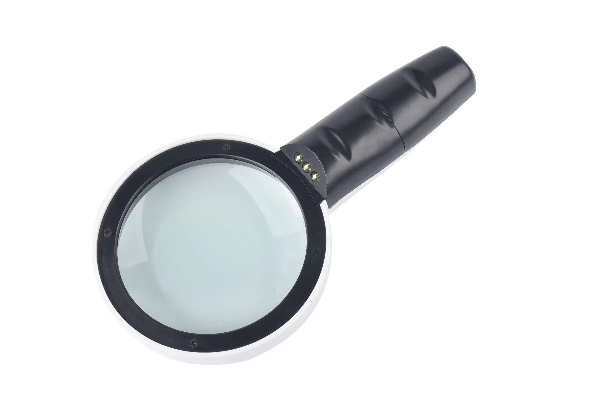 30X Jumbo Handheld Magnifying Glass w/ 3 Bright LED Light Illuminated Magnifier