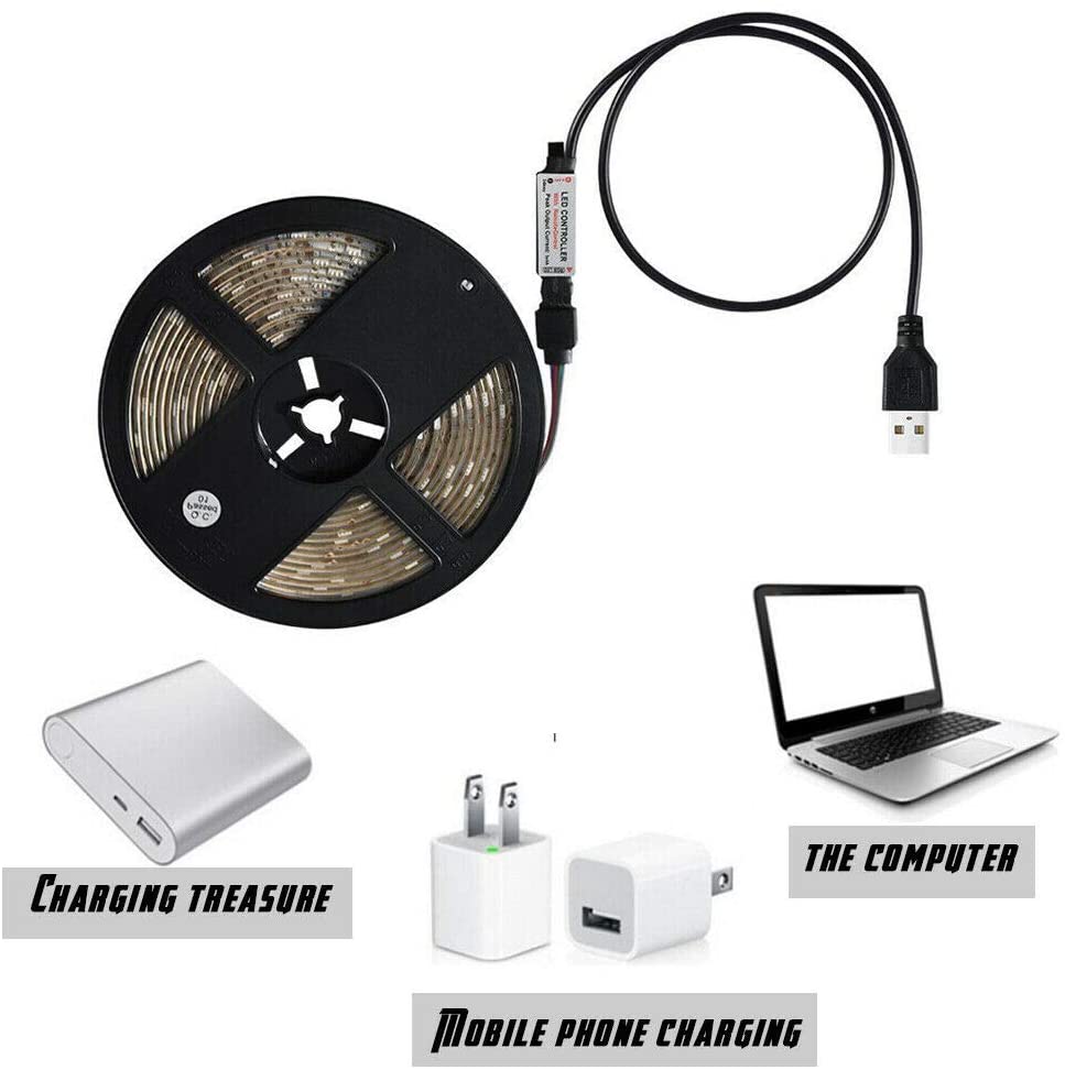 Free shipping- 5050 SMD LED Light Strip with 24 Keys Remote Control